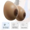 1 Pair Teardrop Silicone Fake Breast, Self-Adhesive Concave Bottom Prosthetic for Crossdressers, Transgenders & Mastectomy(Non-Stick,B Cup) view 2