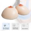 1 Pair Self-Adhesive Silicone Fake Breasts, Realistic F Cup White Prosthetic Breast for Crossdressers, Transgenders(HH Cup) view 2