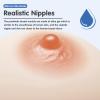1 Pair Self-Adhesive Silicone Fake Breasts, Realistic F Cup White Prosthetic Breast for Crossdressers, Transgenders(HH Cup) view 4