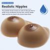 1 Pair Non-Stick Concave Bottom Silicone Breast Forms, Teardrop Prosthesis GG Cup for Crossdresser & Transgender(Non-Stick,D Cup) view 4