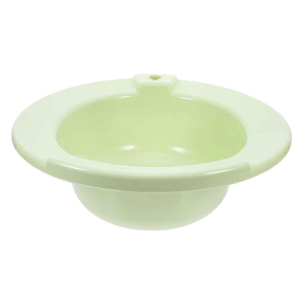 YOSADIER Portable Sitz Bath Basin for Toilet Postpartum and Elderly Care, Nordic Green Plastic Hip Soak Bowl for Pregnancy Relief and Perineal Hygiene