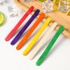 Hoement 400pcs Natural Wood Ice Cream Sticks 114x10x2mm Food Grade Craft Sticks DIY 4 Bundles Natural + 4 Bundles Colored for Baking and Crafts view 4