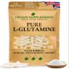 Pure L Glutamine Capsules Amino Acid | Clean Formula | Supports Muscle Function | Crown Supplements UK (360 Capsules) view 1