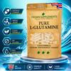 Pure L Glutamine Capsules Amino Acid | Clean Formula | Supports Muscle Function | Crown Supplements UK (360 Capsules) view 3