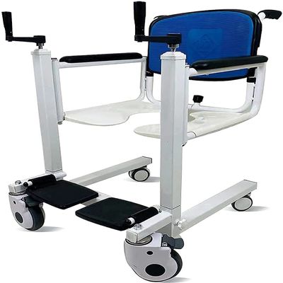 Patient Lift Transfer Machine with Shower Commode Chair for Elderly Nursing and Mobility Assistance