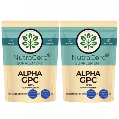 NutraCore Alpha GPC 500mg | Alpha GPC | 180 Vegan Caps | High Strength | UK