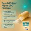 NutraCore Alpha GPC 500mg | Alpha GPC | 180 Vegan Caps | High Strength | UK view 3