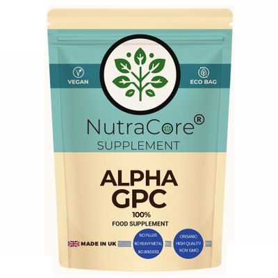 NutraCore Alpha GPC 500mg | Alpha GPC | 90 Vegan Caps | Premium Formula