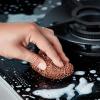 2 Pack Copper Scrubbers, Reusable Copper Wool Kitchen Dish Scouring Pads For Removing Rust, Burnt-on Food And Grease From Pots, Grills And Stovetops view 2