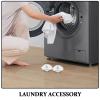 BESPORTBLE 4pcs Reusable Plastic Bed Sheet Detanglers for Washing Machine and Dryer, Anti-tangling Laundry Balls for Duvet Covers and Garments, White Dryer Sheet Separator view 3