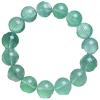 HHCTEBEC Forest Green Fluorite Healing Bracelet - Deep Emerald Crystal Beads for Grounding & Renewal, Natural Translucent Stone Jewelry with Earth Energy,11MM view 1