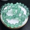 HHCTEBEC Forest Green Fluorite Healing Bracelet - Deep Emerald Crystal Beads for Grounding & Renewal, Natural Translucent Stone Jewelry with Earth Energy,11MM view 2