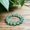 HHCTEBEC Forest Green Fluorite Healing Bracelet - Deep Emerald Crystal Beads for Grounding & Renewal, Natural Translucent Stone Jewelry with Earth Energy,11MM view 4