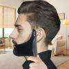 Beard Stencil Tool for Men Mustache Shaper, Trim Guide, Precise Shaping view 2