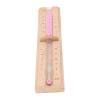 banapoy Sauna Sand Timer, 15 Minute Rotating Wooden Sauna Hourglass, Wall Mounted Clear Sand Clock Hour Glass Timer, Explosion Proof, for Steam Room, Bathroom (Light Brown)