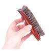 Shoe washing brush, Wood Horse Hair Leather Shoe Brush Brown view 3