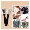 Shoe washing brush, 3 Side S Shape Plastic Shoe Brush For Leather Suede Boots Black And White 15.5x4.5x2.8cm view 4