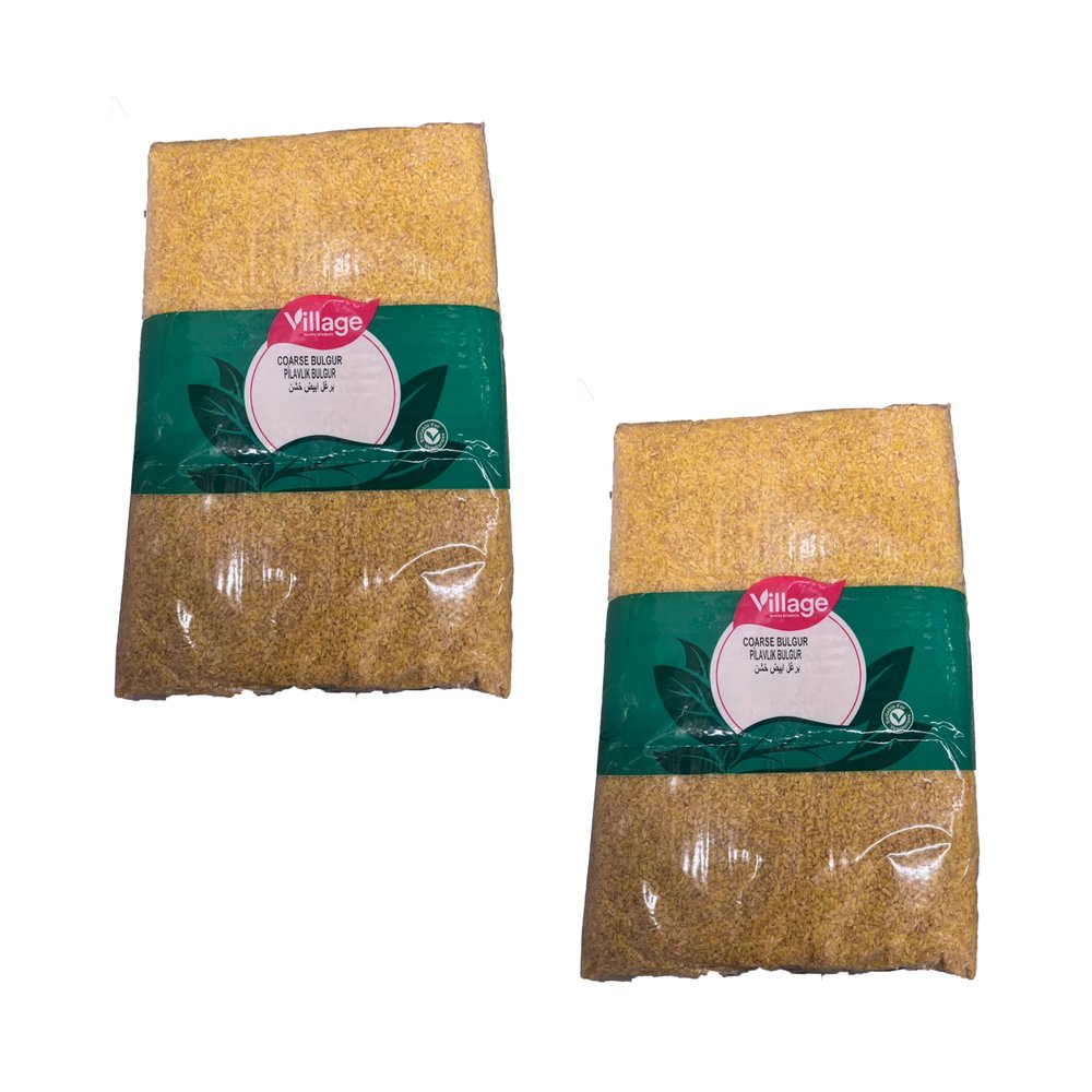 Village Bulgur Coarse 5KG Large Grain Wheat For Pilaf Natural And Vegan Product Of Turkey Pack Of 2