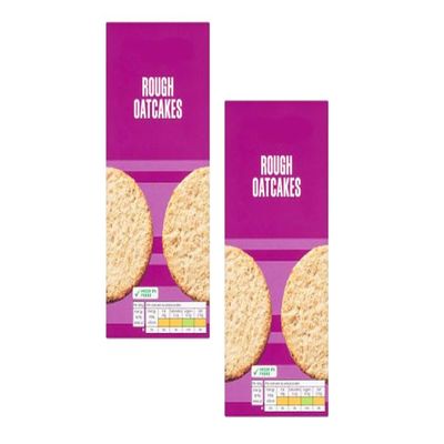 Rough Oatcakes, 250g, Suitable for Vegetarians and Vegans, Pack of 2