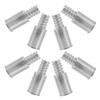 BIUDECO 8pcs Threaded Tip Replacement Kit for Mop and Broom Handle Adapter, Aluminium Alloy Metal Pole Handle Replacement, 0.98 Inch Threaded Pole End for Home and Commercial Cleaning view 1
