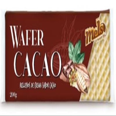Cocoa Flavour Wafer Biscuits 200g MELS Crispy Layered Wafers with Cocoa Cream Filling Pack of 5