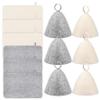 6Pcs Sauna Hat & 6Pcs Sauna Mat, Felt Head Protection Shower Hat with Loops, Accessories for Home Mat view 2