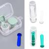 CEHTK Portable Lens Remover Tool with Covering Travel Easy Carry Plunger Suction Cup Applies Contacts Safely Transparent view 2