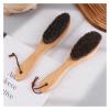 Shoe washing brush, Horse Hair Shoe Polish Brush With Wooden Handle For Leather Care Multicolor(Color 01) view 2