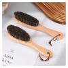 Shoe washing brush, Horse Hair Shoe Polish Brush With Wooden Handle For Leather Care Multicolor(Color 01) view 4