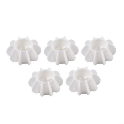 5Pcs Reusable Silicone Laundry Balls for Automatic Washing Machine Stain Removal and Clothes Wrinkle and Knot Prevention (white)