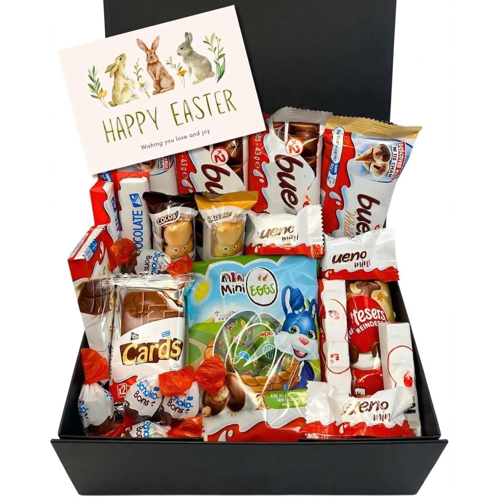 Benerry Chocolate Gift Box Hamper - 22 Treats Easter Gift - Creamy Wafer Sweet Box of Chocolates