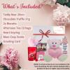Hamper Gift for Mum Teddy Bear, Chocolate, Afternoon Tea, Biscuits, Cosy Socks & Heart Keyring - Birthday Hamper for Mum, Wife, Grandma view 2