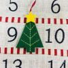 Uqezagpa Fabric Advent Calendar with Numbered Pockets 24 Days Surprise Wall Hanging Decoration Fabric view 4