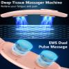 Back Massagers for Pain with Heat,Heat Pads for Pain Relief,Portable Heated Lower Back Massager with 3 Heating Levels for Knots,Maia Cordless USB Rechargeable Muscular Back Pain Relief Products Pink view 3