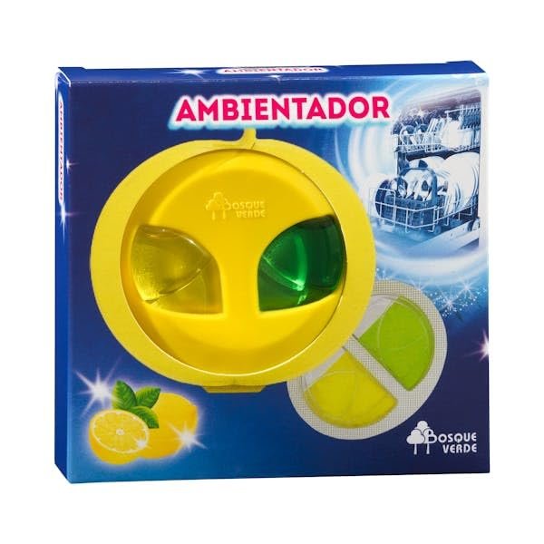 Bosque Verde Dishwasher Air Freshener, Lemon Scent, Tablet Form, 120 Count, 3 Packs, Anti-limescale
