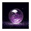 Feng Shui Ornaments Rough Stone Amethyst Ball Broken Crystal Glass Office Lucky Consecrated Gift Decoration Witchcraft (9cm) Gemstone Stone view 2