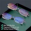 2026 New Sapphire High Hardness Anti-Blue Progressive,Intelligent Dual Focus Glasses,Self Adjusting for Women Men (3pcs) view 3