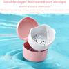 GmeDhc Denture Box with Strainer, Denture Boxes with Toothbrush, Orthodontic Retainer Box for Denture Storage and Soaking Gum Guards view 4