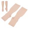 Breathable Open Toe Compression Stockings, Sweat Absorbent Nylon Fitness Socks, Lightweight Slim Leg Socks with Moderate Pressure for Hiking Running Outdoor Sports (M) view 2