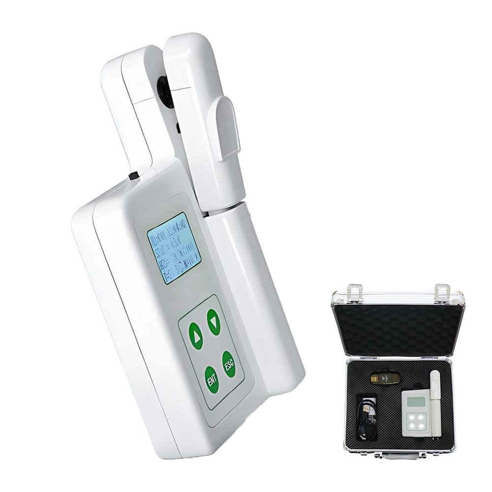 Digital Chlorophyll Meter - Non-Destructive Plant Tester with 0.3 SPAD Accuracy and 2mm Measurement Area, Suitable for Leaf Temperatures from 0C to 50C