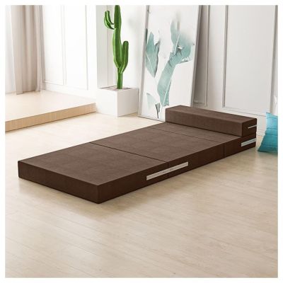 Portable Memory Foam Mattress with Washable Cover, Foldable Design for Travel, Camping, and Home Use, Comfortable and Versatile Sleep Solution