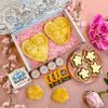 Pre-Order Now For Delivery From 12th March, The Large Heart & Tea Box With Cream Tea for 4, 2 Large Heart Shaped Mum Pasties, 4 Flower Shaped Scones, 1 Clotted Cream, 4 Jam and 4 Tea view 2