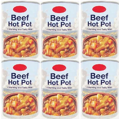 Beef Hot Pot Ready Meal, 390g, Pack of 6, Warming and Tasty