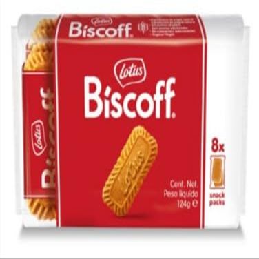 Caramelised Biscuits 124g Lotus Pack of 5 | Crunchy Belgian Caramelised Biscuits | Perfect with Tea & Coffee