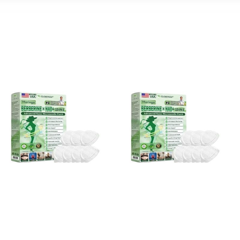 Glorenda Moringa Patches 2.0 / Purelora Acv X Egcg 10-in-1 Advanced Nano Microneedle Patch