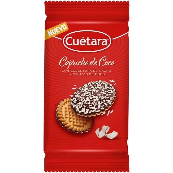 Capricho Coconut Biscuits 160g CUTARA Pack of 3 | Spanish Coconut Flavoured Sweet Biscuits