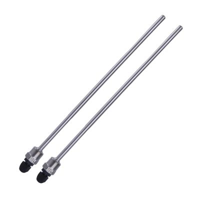 2Pcs Thermowell 1 / 2inch Thread for Temperature Sensors Immersions Sleeve Pocket Stainless Steel Solar Accessories Temperature Measurement