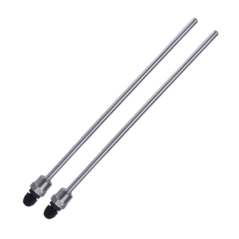 2Pcs Thermowell 1 / 2inch Thread for Temperature Sensors Immersions Sleeve Pocket Stainless Steel Solar Accessories Temperature Measurement