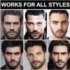 3-in-1 Waterproof Beard Filling Pen Kit for Men Beard Pencil Filler for Natural Shaping, Facial Hair Filler for Moustaches & Eyebrows, Natural & Durable, Effectively Improve Facial Hair (Dark Brown) view 3