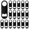 18 Pcs Beer Bottle Openers, Stainless Steel With Black Coating, Flat Portable Opener Set, Suitable For Home, Parties And Gifts view 1